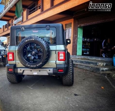 New Mahindra Thar Modified With Inch Wheels Looks Impressive