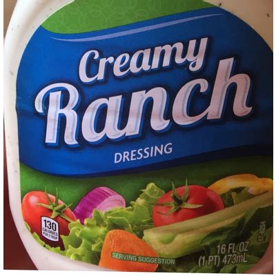 Top 50 most popular: ranch dressing