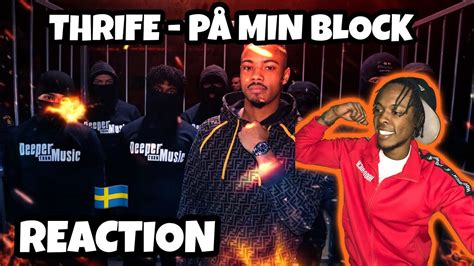 American Reacts To Swedish Drill Rap Thrife P Min Block Official