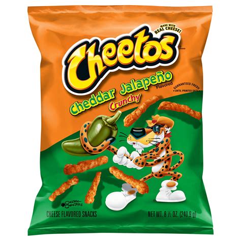 Cheetos Crunchy Cheddar Jalapeno Cheese Puff Chips 8 5 Oz Bag