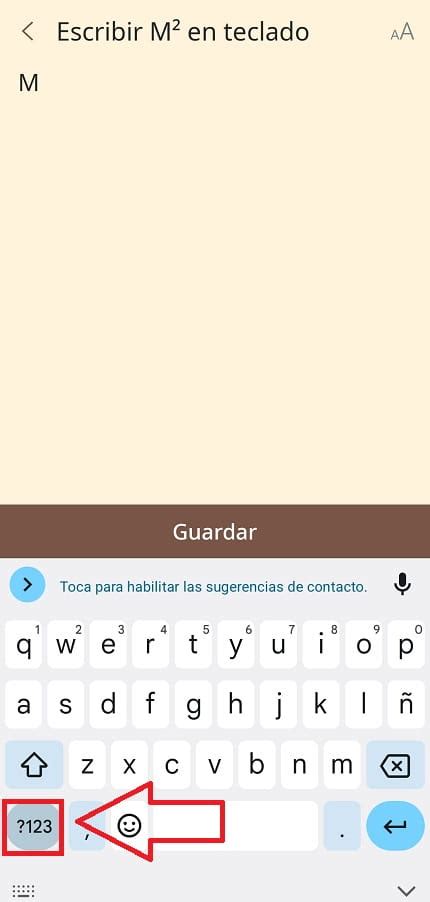 Como Poner Metros Cuadrados En Teclado M Vil