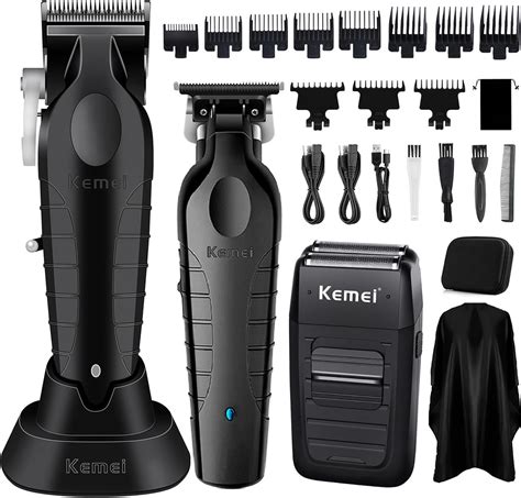 Kemei Professional Hair Clipper Hair Trimmer Beard Shaver Set For Men