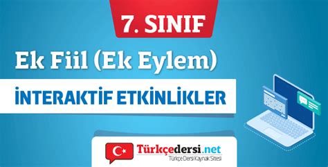 S N F Ek Fiil Ek Eylem Etkinlikleri Turkcedersi Net