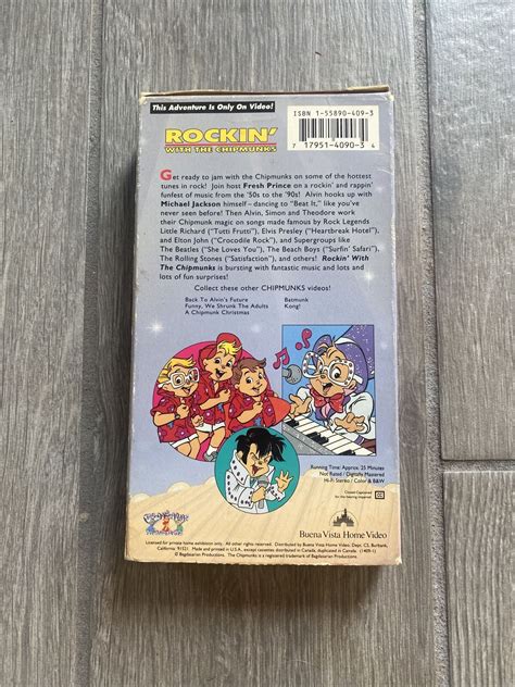 Alvin And The Chipmunks Rockin With The Chipmunks Vhs 1992 Michael