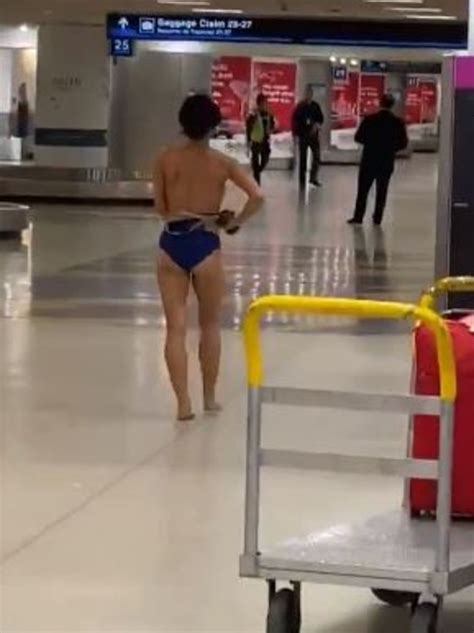 Naked Woman Caught On Video Walking Around Miami Airport News Au