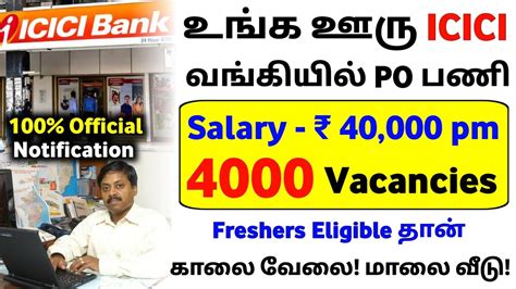 Permanent Icici Bank Jobs Sai Vikram Academy