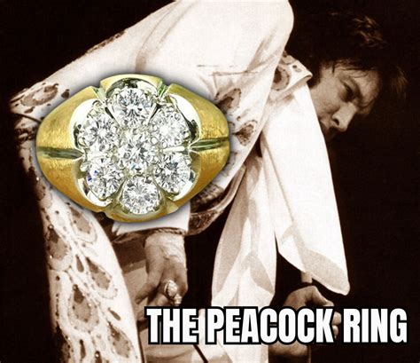 Elvis Presley Peacock Ring Replica Of Stage Worn Ring Etsy