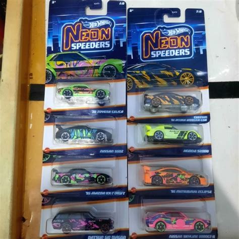 Jual HOTWHEELS NEON SPEEDERS 2024 WAVE 1 1 SET 8 PCS Shopee Indonesia