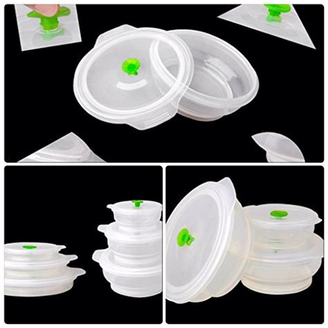 Collapsible Silicone Bowl Set With Vented Lid 3 Piece Ideal For