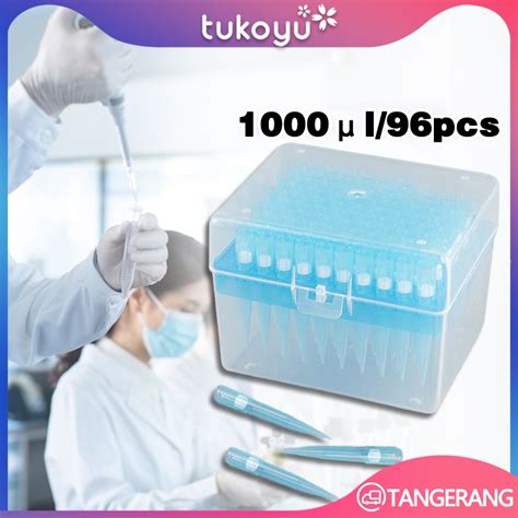 Jual Blue Micropipette Tips Ul Tip Mikropipet Biru Tip Pipet Sampel