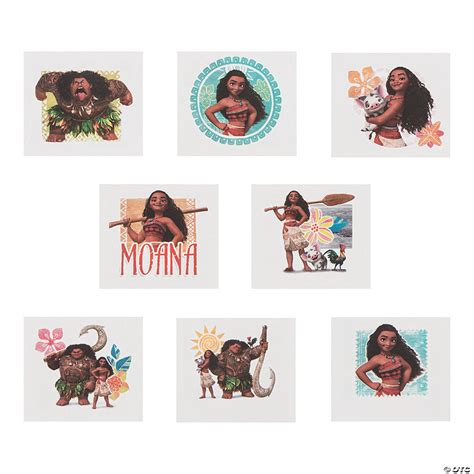 Disneys Moana™ Temporary Tattoos Oriental Trading