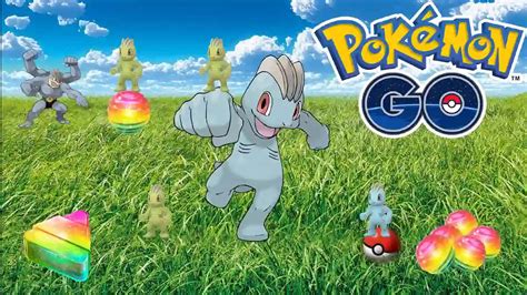 Download Machop And Machamp With Pokemon Go Logo Wallpaper | Wallpapers.com