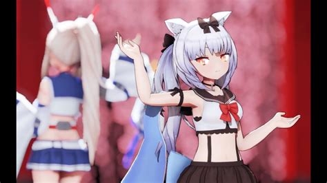 【azur Lane Mmd／4k／60fps】yukikaze × Ayanami【極楽浄土】 Youtube