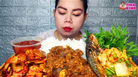 Rendang Sapi Tumis Kimchi Jengkol Balado Ikan Asin Lalapan Sambal