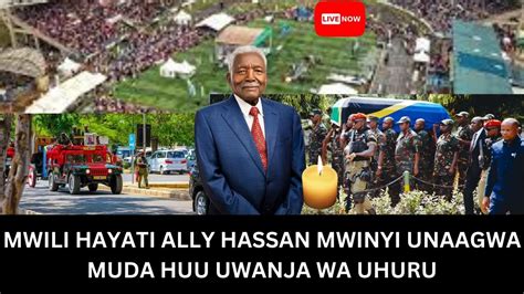 Live Mwili Wa Hayati Ally Hassan Mwinyi Ukiagwa Muda Huu Uwanja Wa