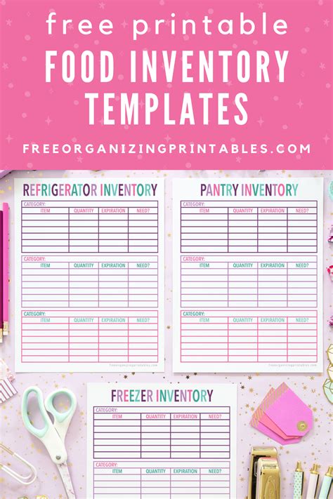 Food Inventory Sheet