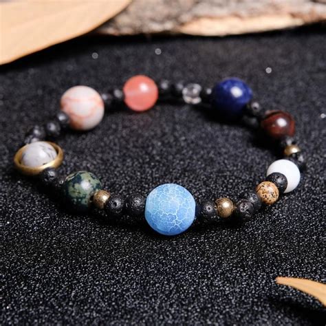 PULSERA 9 PLANETAS The 9 Planets Solar System Beaded Bracelet With