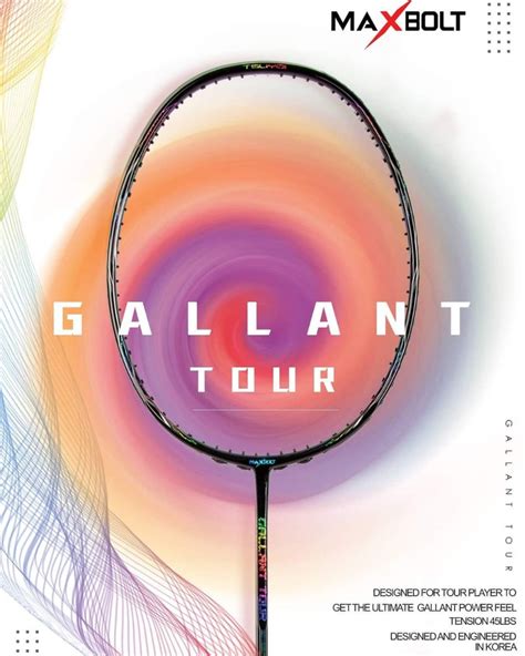 Maxbolt Gallant Tour Recket Sports Equipment Sports Games Racket