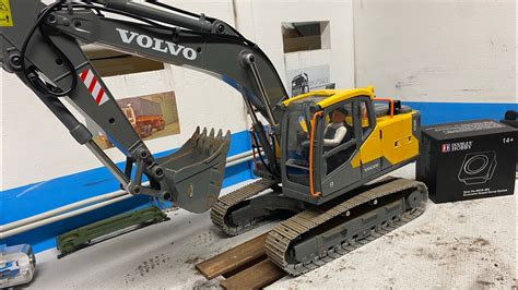 Double e Hobby Excavator volvo ec160e sound installation экскаватор 1