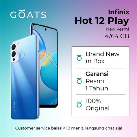 Jual HP Infinix Hot Play New Fullset Original Shopee Indonesia