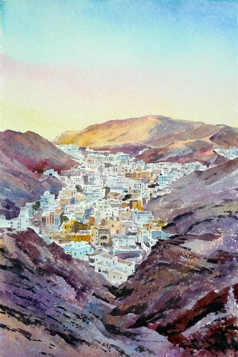 Paintings Of Ruwi Alan Reed Art Oman Gulf Art