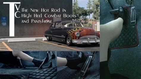 The New Hot Rod In High Heel Combat Boots And Pantyhose Mp P The Virtual Chic