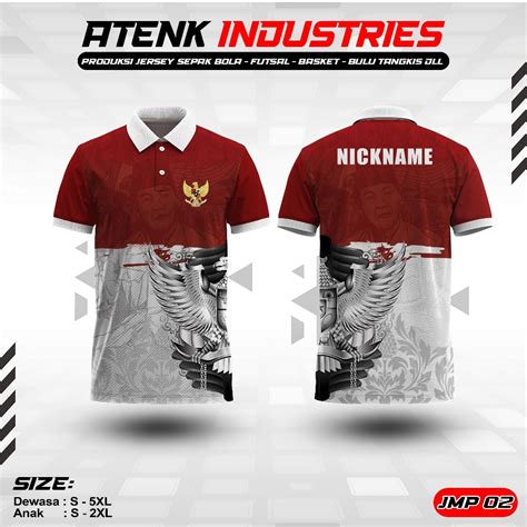 Jual Jersey Hut Ri Agustus Baju Indonesia Kaos Merah Putih Baju