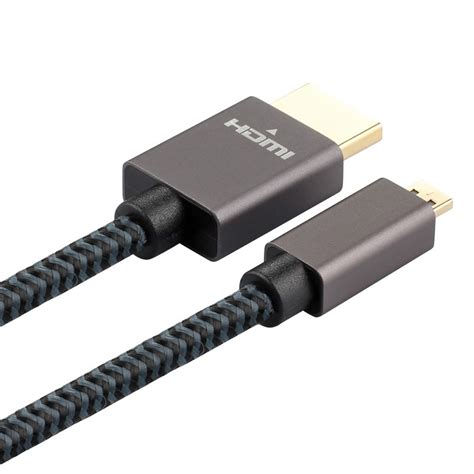 ULT Unite Gold Plated Head HDMI Male To Micro HDMI Male Nylon Braided