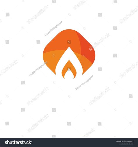 White Background Logo Design Fire Stock Illustration 2036859572 ...