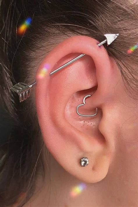 Industrial Piercing Ear Piercings Industrial Cool Ear Piercings