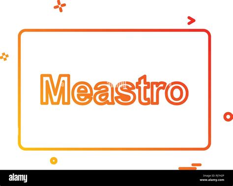 Meastro card design vector Stock Vector Image & Art - Alamy