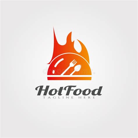 Hot And Spicy Food Vector Logo Design Restaurant Food Icon Stock Vector Illustration Of Lunch