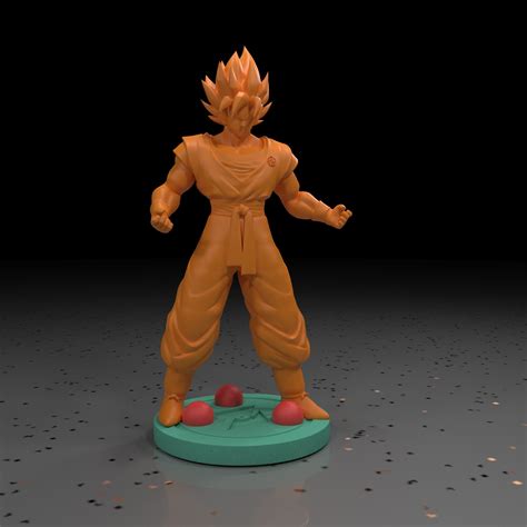 Descargar Archivo 3D Gratis Goku Super Saiyan Modelo Para La