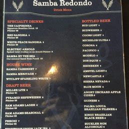 Samba brazilian steakhouse menu - tacticalzik