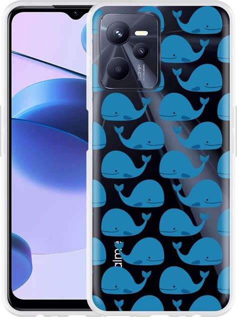 Realme C35 Hoesje Whales Designed By Cazy Bol