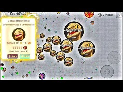 Agar Io Mobile Unlocking Veteran Skin Raptor Lvl Solo Take Over