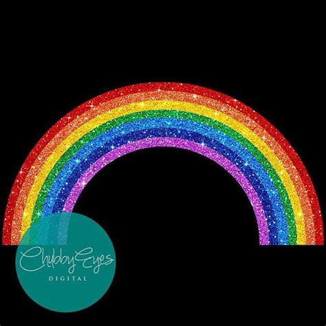 Glitter Rainbow Clip Art, Colorful Rainbow Glitter, Glitter, Clipart ...