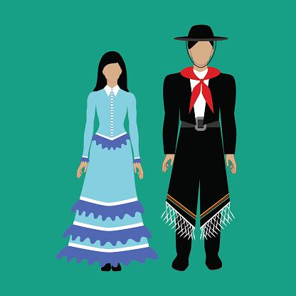 Argentina National Costume Gaucho Stock Illustration - Download Image Now - iStock