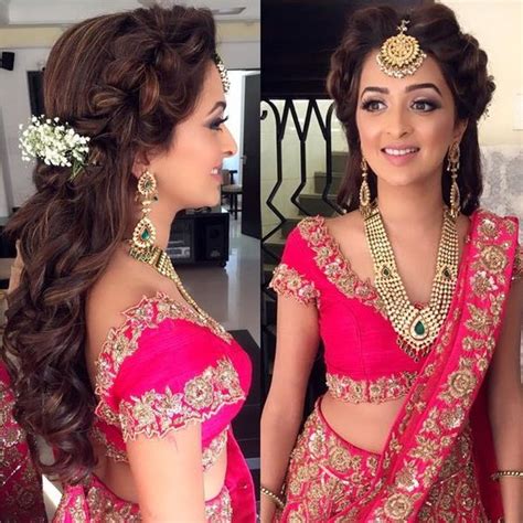 Indian Hair Styles For Engagement