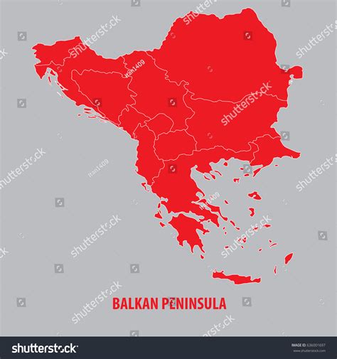 Map balkan peninsula