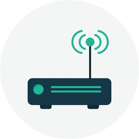router flat circle  vector art  vecteezy