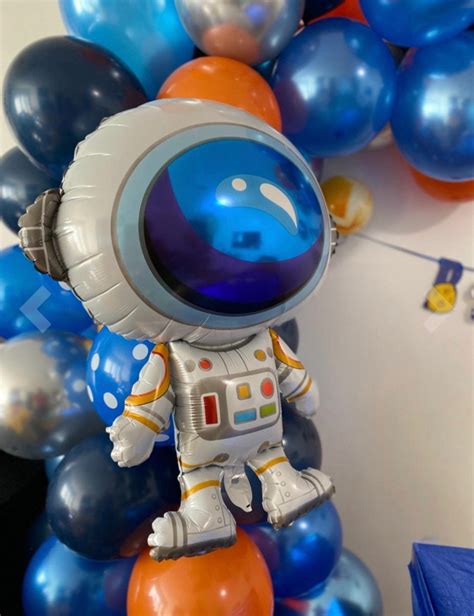 Astronaut Balloon Giant 37 Inch Mylar Balloon Space Party Etsy