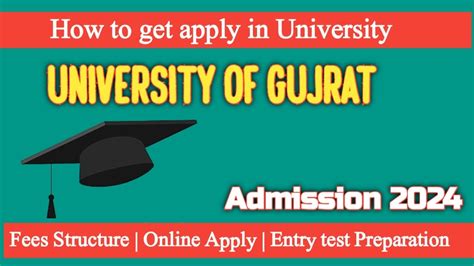 Uog University Of Gujrat Fall Admission 2024 Entry Test Preparation