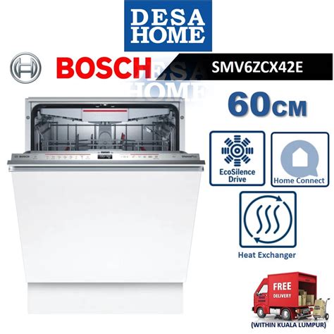 BOSCH Fully Integrated Built In Dishwasher 60cm SMV6ZCX42E Shopee