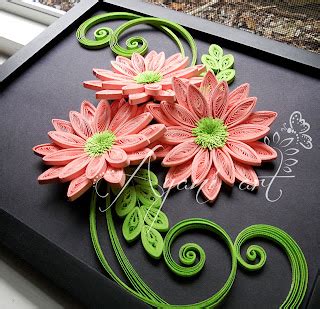 Ayani Art Quilling In Pink And Green