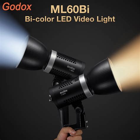 Godox Ml60bi Led Light Ml60 Bi 60w Bi Color Outdoor Video Light Silent