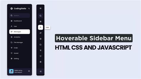 Sidebar Menu In Html And Css At Barry Barnette Blog