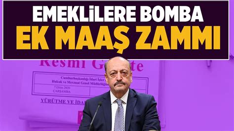 Emekli maaşlarına flaş ekstra zam duyurusu geldi emekli zammı YouTube