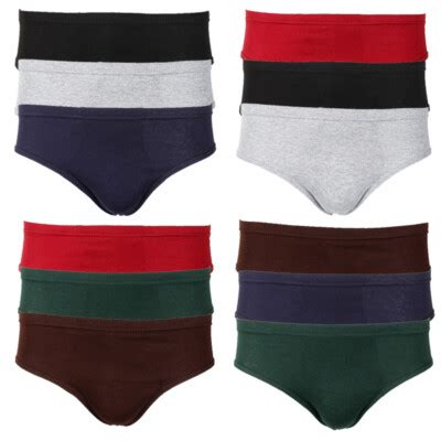 Knocker Men S Pack Cotton Solid Bikini Briefs EBay