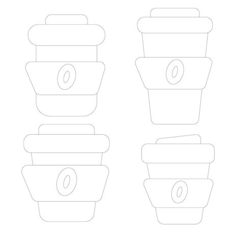 Premium Vector Coffe Elements Line